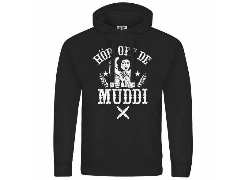 deinshirt Kapuzenpullover Herren Kapuzenpullover Hör off de Muddi Mit Print Motiv, Grafik von deinshirt