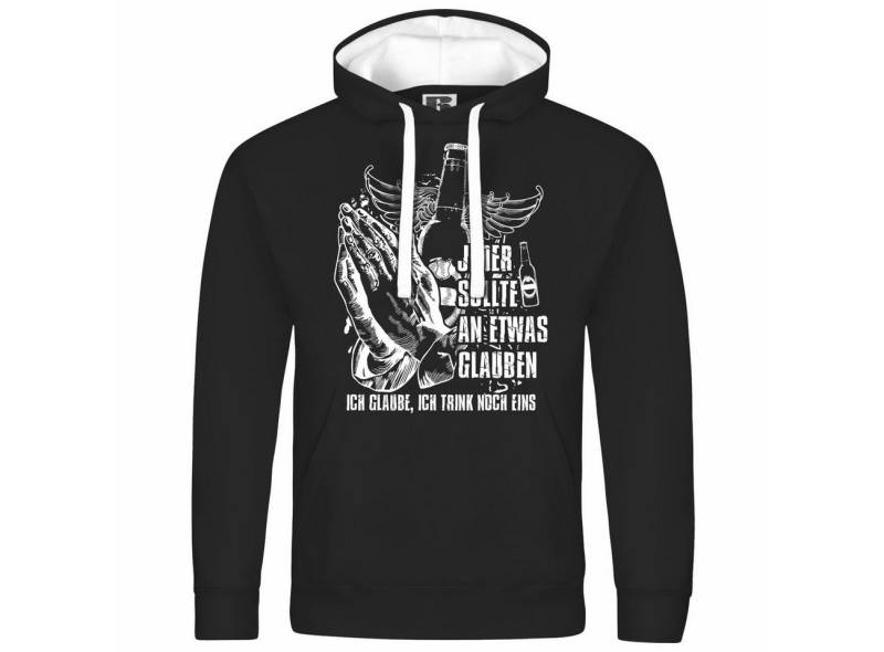 deinshirt Kapuzenpullover Herren Kapuzenpullover Ich glaube Ich trink noch eins Mit Print Motiv, Grafik von deinshirt