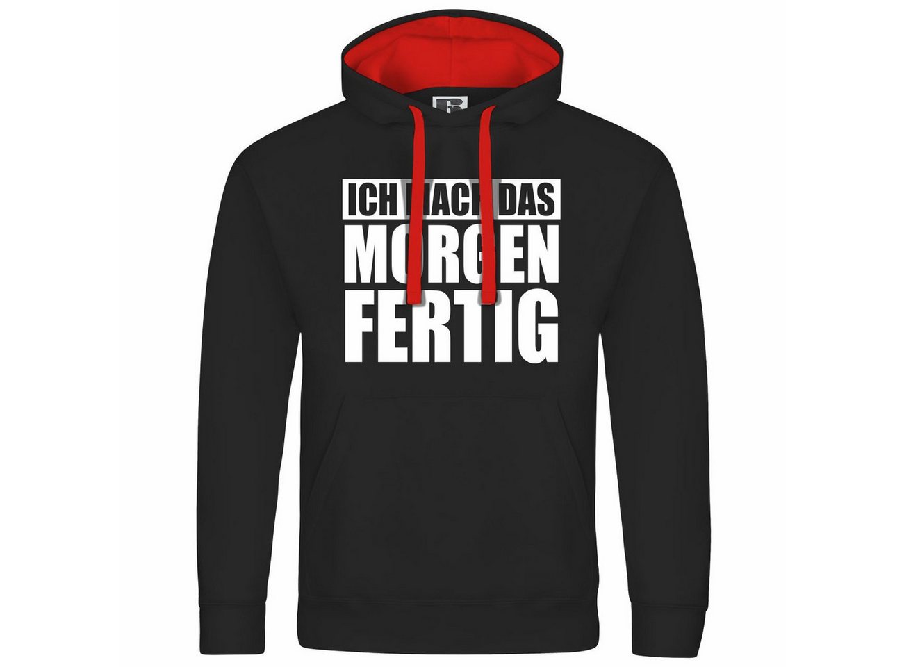 deinshirt Kapuzenpullover Herren Kapuzenpullover Ich mach das Morgen fertig Mit Print Motiv, Grafik deinshirt Kapuzenpullover Herren Kapuzenpullover Ich mach das Morgen fertig Mit Print Motiv, Grafik von deinshirt
