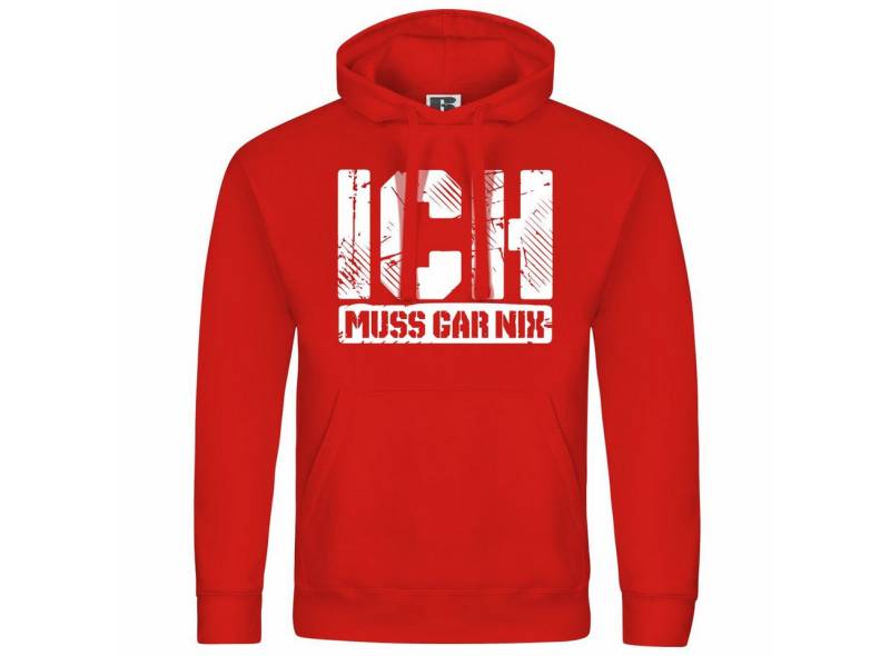 deinshirt Kapuzenpullover Herren Kapuzenpullover Ich muss gar nix Mit Print Motiv, Grafik deinshirt Kapuzenpullover Herren Kapuzenpullover Ich muss gar nix Mit Print Motiv, Grafik von deinshirt