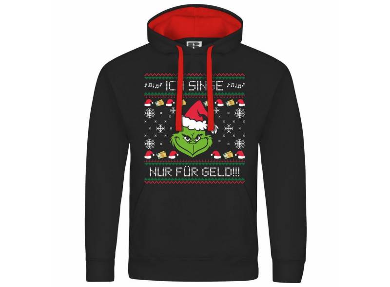 deinshirt Kapuzenpullover Herren Kapuzenpullover Ich singe nur für Geld Mit Print Motiv, Grafik von deinshirt