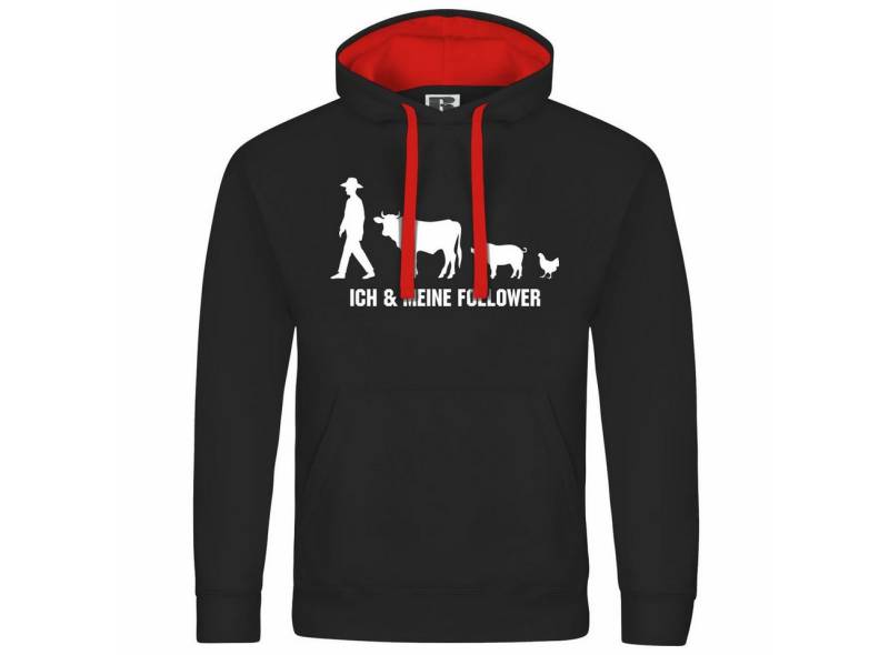 deinshirt Kapuzenpullover Herren Kapuzenpullover Ich und meine Follower Mit Print Motiv, Grafik deinshirt Kapuzenpullover Herren Kapuzenpullover Ich und meine Follower Mit Print Motiv, Grafik von deinshirt