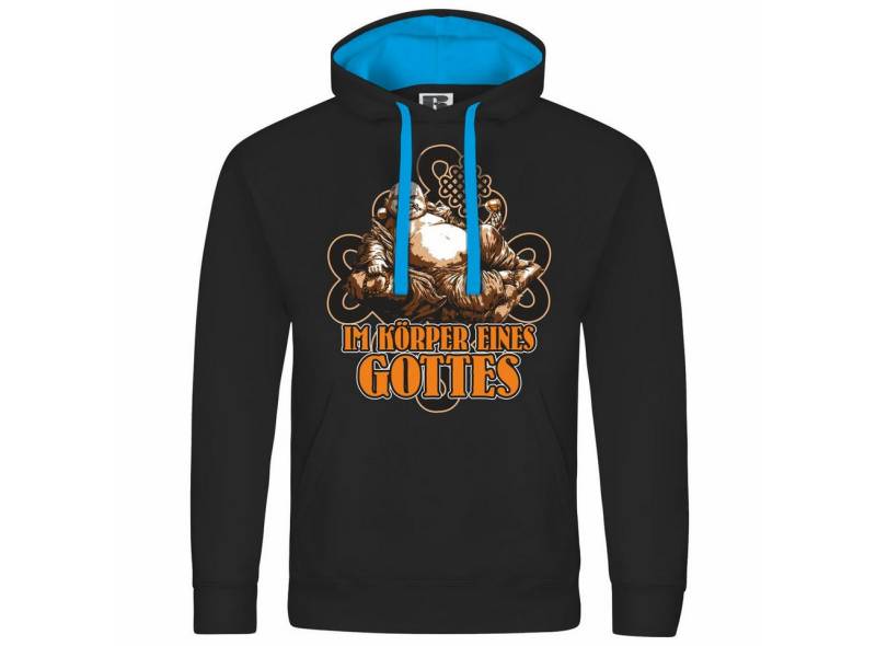 deinshirt Kapuzenpullover Herren Kapuzenpullover Im Körper eines Gottes Mit Print Motiv, Grafik von deinshirt