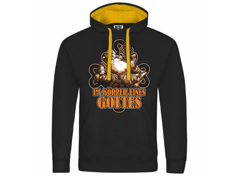 deinshirt Kapuzenpullover Herren Kapuzenpullover Im Körper eines Gottes Mit Print Motiv, Grafik von deinshirt