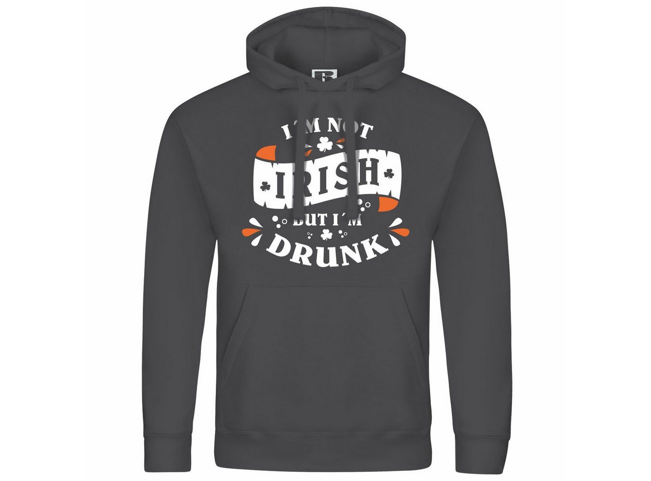 deinshirt Kapuzenpullover Herren Kapuzenpullover Im not Irish but im drunk Mit Print Motiv, Grafik von deinshirt