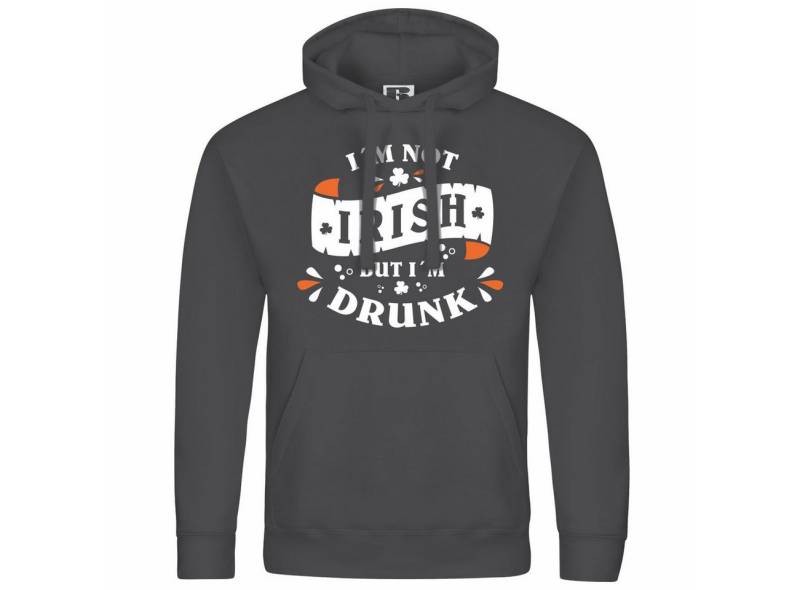deinshirt Kapuzenpullover Herren Kapuzenpullover Im not Irish but im drunk Mit Print Motiv, Grafik von deinshirt