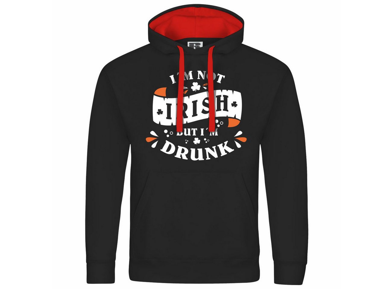 deinshirt Kapuzenpullover Herren Kapuzenpullover Im not Irish but im drunk Mit Print Motiv, Grafik deinshirt Kapuzenpullover Herren Kapuzenpullover Im not Irish but im drunk Mit Print Motiv, Grafik von deinshirt