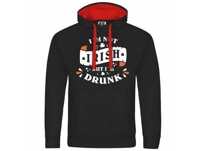 deinshirt Kapuzenpullover Herren Kapuzenpullover Im not Irish but im drunk Mit Print Motiv, Grafik von deinshirt