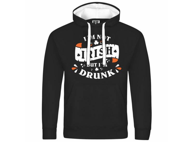 deinshirt Kapuzenpullover Herren Kapuzenpullover Im not Irish but im drunk Mit Print Motiv, Grafik von deinshirt