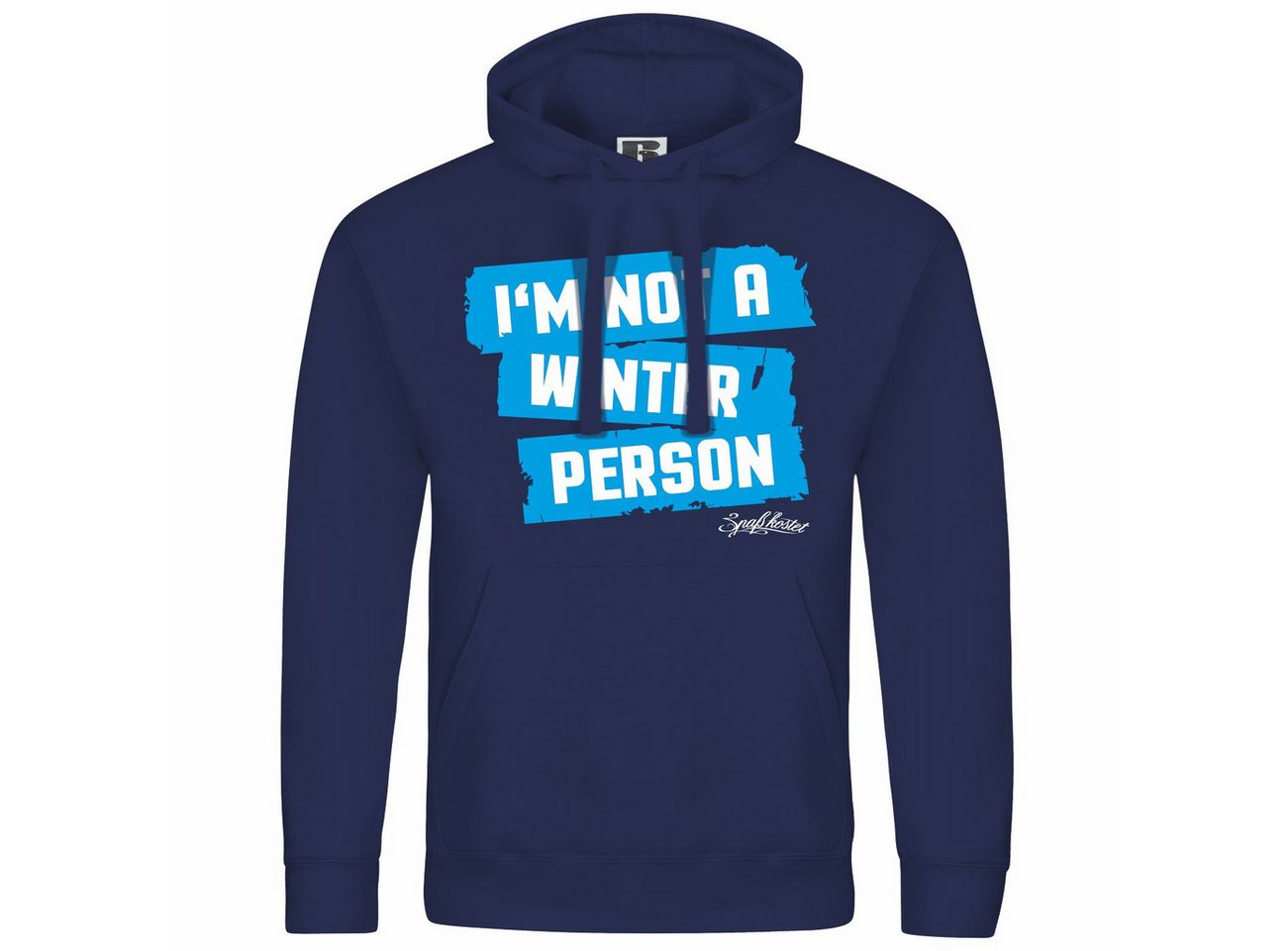 deinshirt Kapuzenpullover Herren Kapuzenpullover Im not a winter person Mit Print Motiv, Grafik von deinshirt
