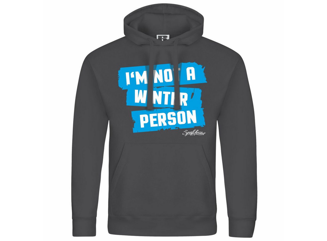 deinshirt Kapuzenpullover Herren Kapuzenpullover Im not a winter person Mit Print Motiv, Grafik von deinshirt