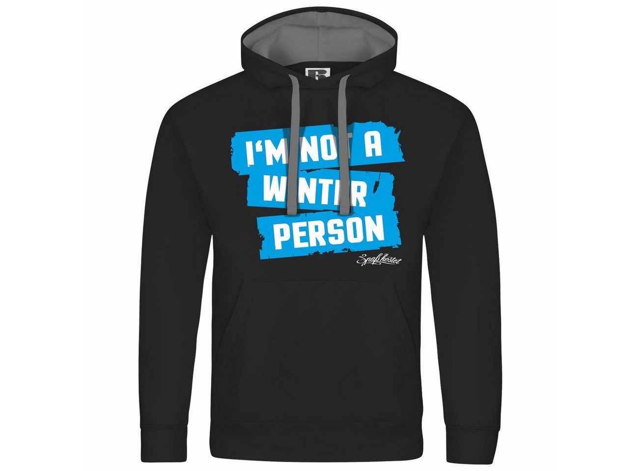 deinshirt Kapuzenpullover Herren Kapuzenpullover Im not a winter person Mit Print Motiv, Grafik von deinshirt