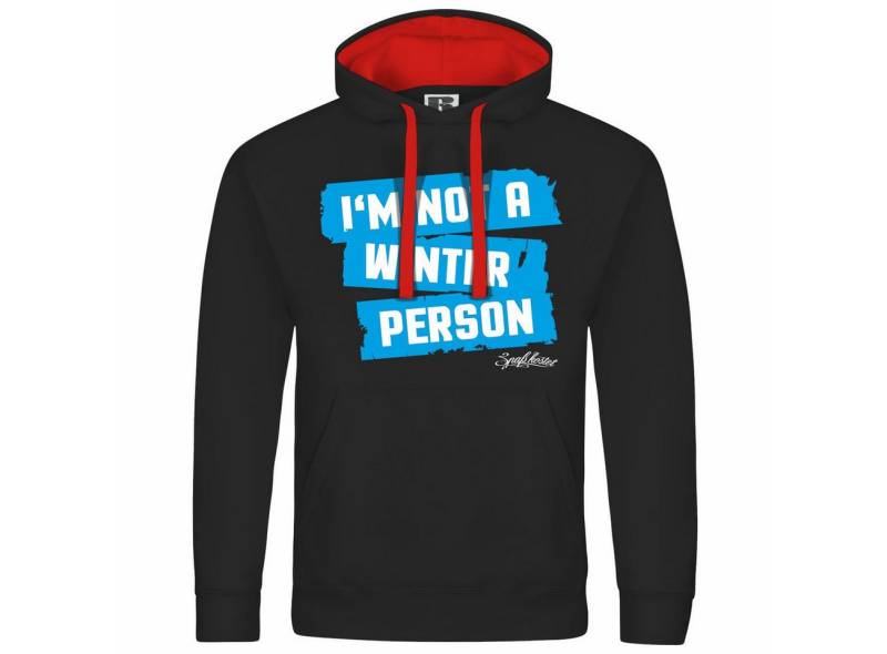 deinshirt Kapuzenpullover Herren Kapuzenpullover Im not a winter person Mit Print Motiv, Grafik deinshirt Kapuzenpullover Herren Kapuzenpullover Im not a winter person Mit Print Motiv, Grafik von deinshirt