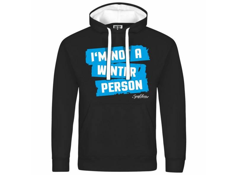 deinshirt Kapuzenpullover Herren Kapuzenpullover Im not a winter person Mit Print Motiv, Grafik von deinshirt