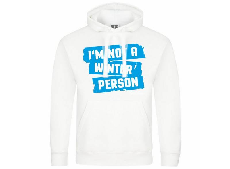 deinshirt Kapuzenpullover Herren Kapuzenpullover Im not a winter person Mit Print Motiv, Grafik von deinshirt