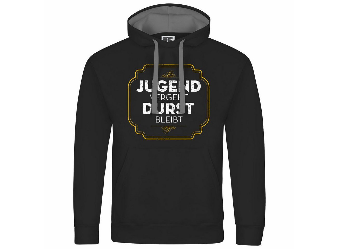 deinshirt Kapuzenpullover Herren Kapuzenpullover Jugend vergeht Durst bleibt Mit Print Motiv, Grafik von deinshirt