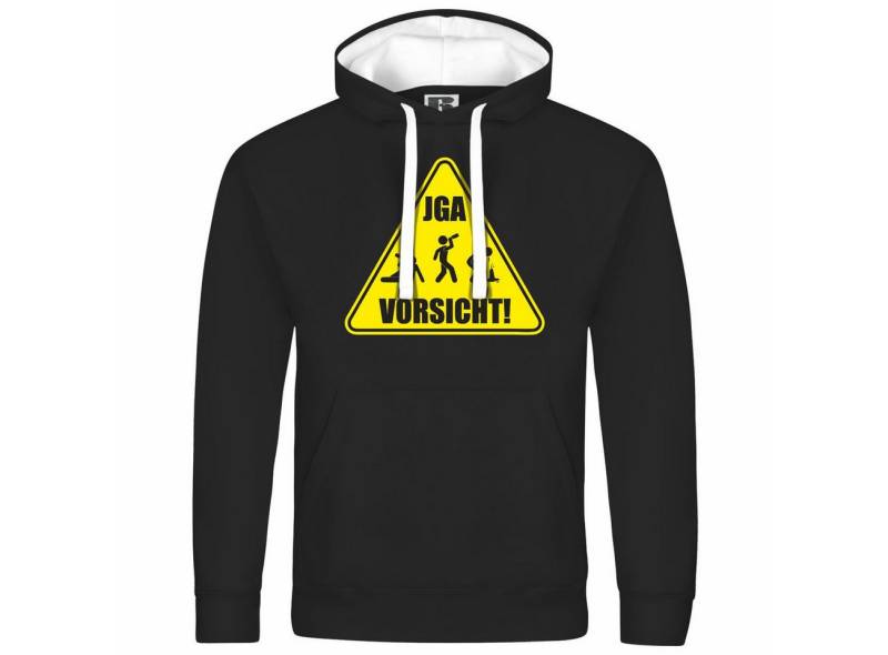 deinshirt Kapuzenpullover Herren Kapuzenpullover Junggesellenabschied Vorsicht Mit Print Motiv, Grafik von deinshirt