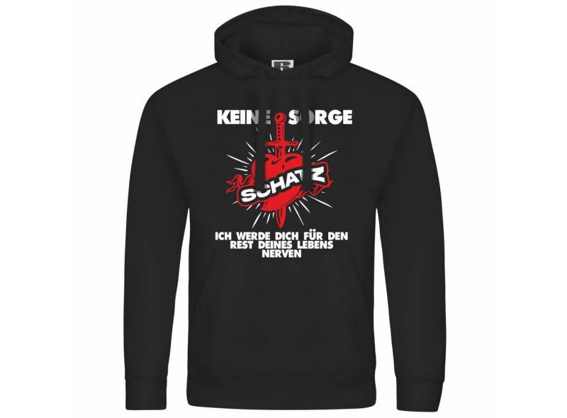 deinshirt Kapuzenpullover Herren Kapuzenpullover Keine Sorge Schatz Mit Print Motiv, Grafik von deinshirt