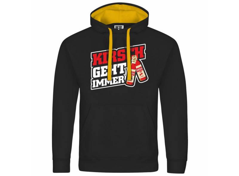 deinshirt Kapuzenpullover Herren Kapuzenpullover Kirsch geht immer Mit Print Motiv, Grafik von deinshirt