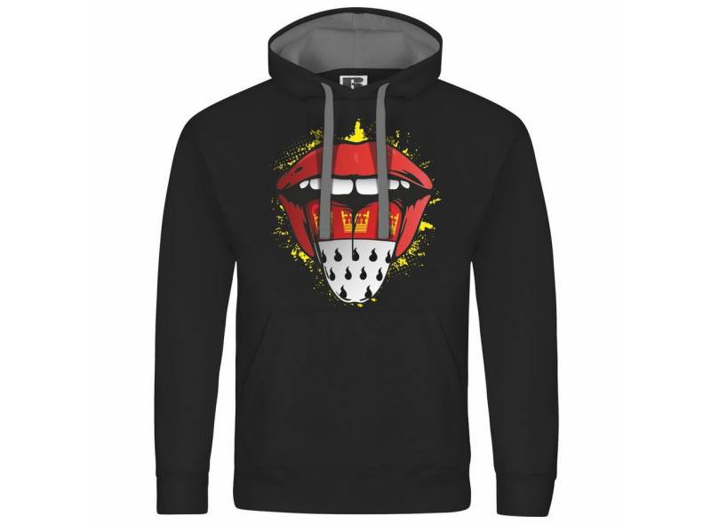 deinshirt Kapuzenpullover Herren Kapuzenpullover Köln Zunge Mit Print Motiv, Grafik von deinshirt