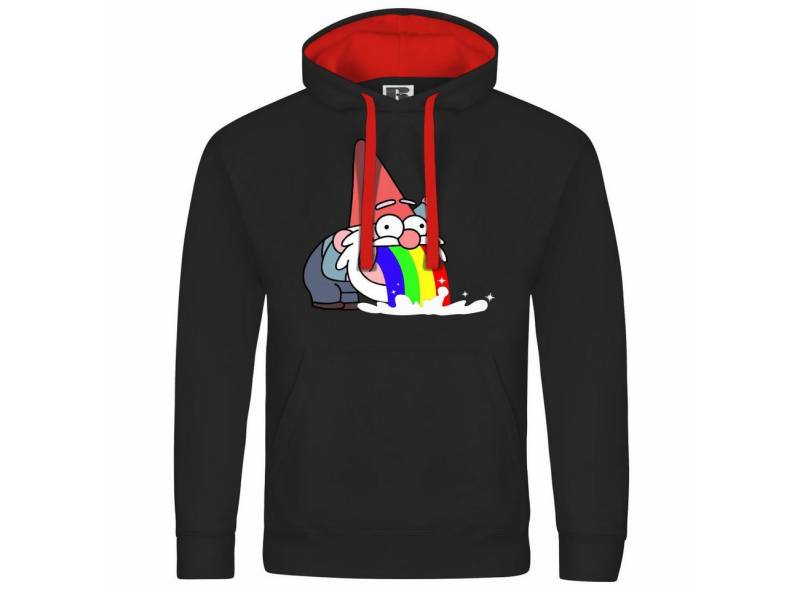 deinshirt Kapuzenpullover Herren Kapuzenpullover Kotzender Zwerg Mit Print Motiv, Grafik deinshirt Kapuzenpullover Herren Kapuzenpullover Kotzender Zwerg Mit Print Motiv, Grafik von deinshirt
