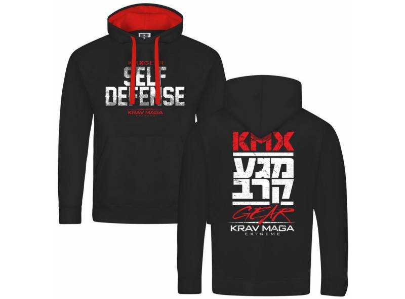 deinshirt Kapuzenpullover Herren Kapuzenpullover Krav Maga self defense Mit Print Motiv, Grafik von deinshirt