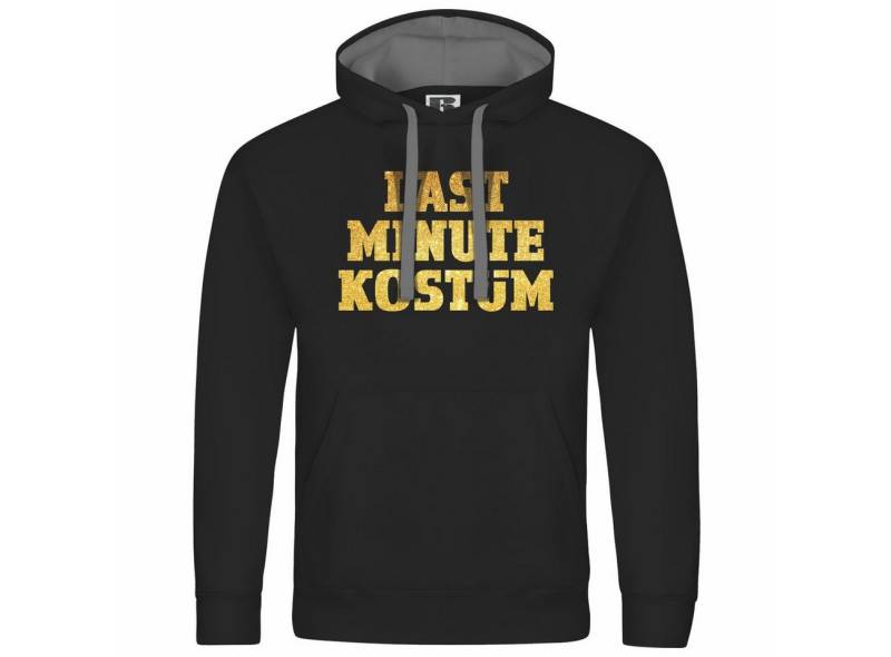 deinshirt Kapuzenpullover Herren Kapuzenpullover LAST MINUTE KOSTÜM Mit Print Motiv, Grafik von deinshirt