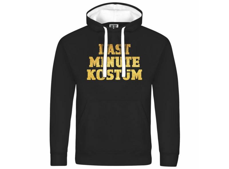 deinshirt Kapuzenpullover Herren Kapuzenpullover LAST MINUTE KOSTÜM Mit Print Motiv, Grafik von deinshirt