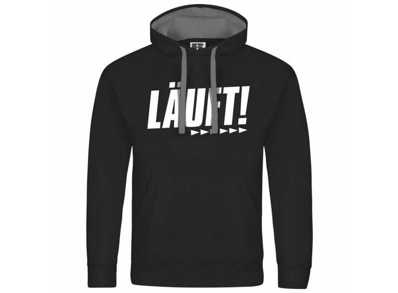 deinshirt Kapuzenpullover Herren Kapuzenpullover Läuft Mit Print Motiv, Grafik von deinshirt