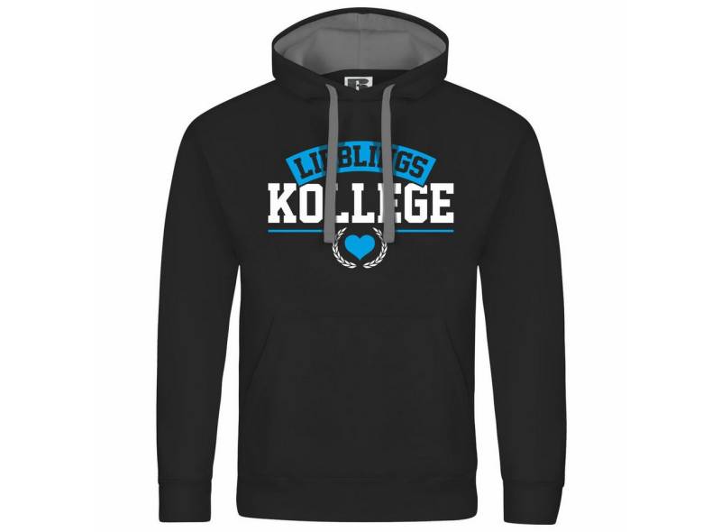 deinshirt Kapuzenpullover Herren Kapuzenpullover Lieblingskollege Mit Print Motiv, Grafik von deinshirt