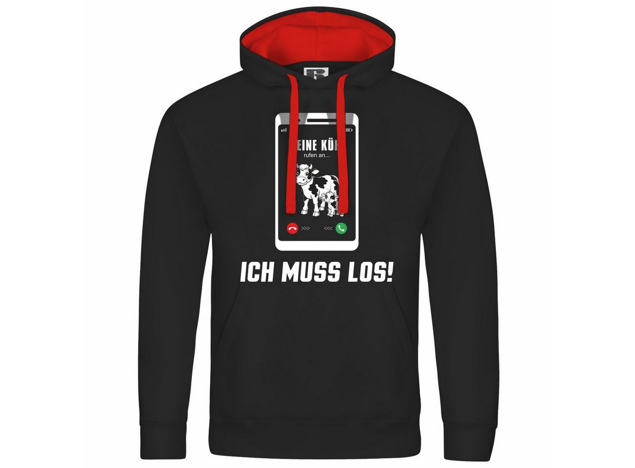 deinshirt Kapuzenpullover Herren Kapuzenpullover Meine Kühe rufen an Mit Print Motiv deinshirt Kapuzenpullover Herren Kapuzenpullover Meine Kühe rufen an Mit Print Motiv von deinshirt