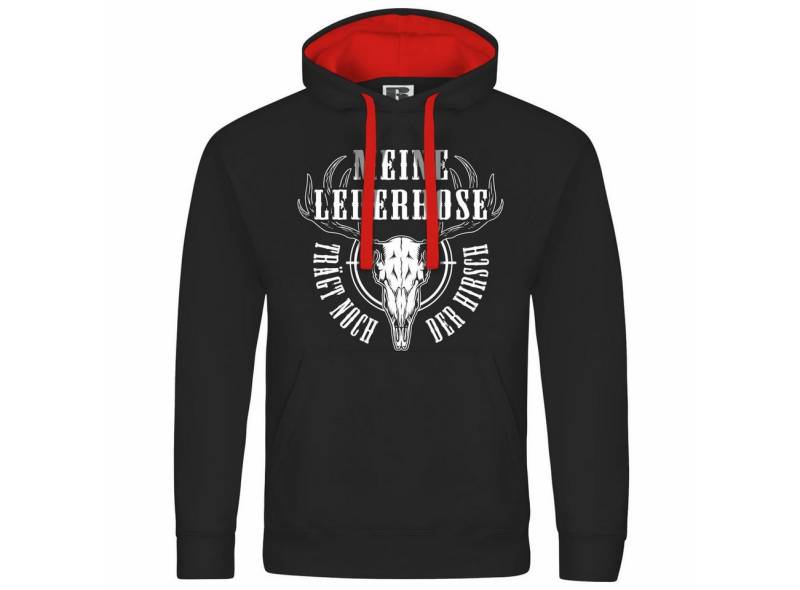 deinshirt Kapuzenpullover Herren Kapuzenpullover Meine Lederhose trägt noch der Hirsch Mit Print Motiv, Grafik deinshirt Kapuzenpullover Herren Kapuzenpullover Meine Lederhose trägt noch der Hirsch Mit Print Motiv, Grafik von deinshirt