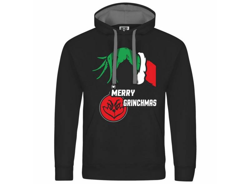 deinshirt Kapuzenpullover Herren Kapuzenpullover Merry Grinchmas Mit Print Motiv, Grafik von deinshirt