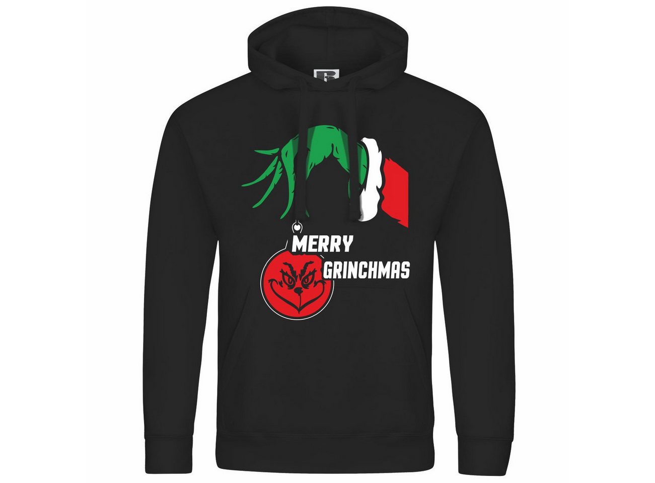 deinshirt Kapuzenpullover Herren Kapuzenpullover Merry Grinchmas Mit Print Motiv, Grafik von deinshirt