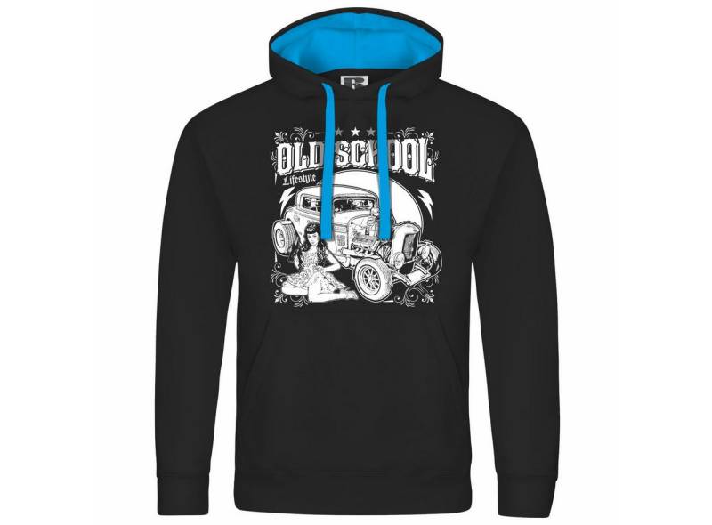 deinshirt Kapuzenpullover Herren Kapuzenpullover Old School lifestyle Mit Print Motiv, Grafik von deinshirt