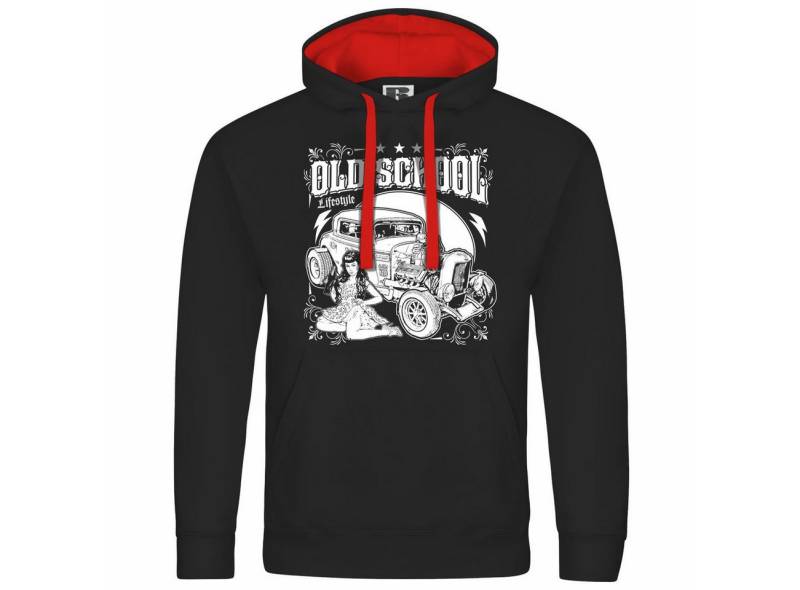 deinshirt Kapuzenpullover Herren Kapuzenpullover Old School lifestyle Mit Print Motiv, Grafik deinshirt Kapuzenpullover Herren Kapuzenpullover Old School lifestyle Mit Print Motiv, Grafik von deinshirt