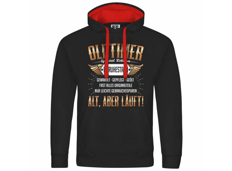 deinshirt Kapuzenpullover Herren Kapuzenpullover Oldtimer im Ruhestand Mit Print Motiv, Grafik von deinshirt