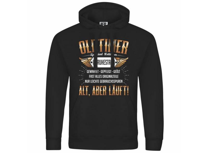 deinshirt Kapuzenpullover Herren Kapuzenpullover Oldtimer im Ruhestand Mit Print Motiv, Grafik von deinshirt