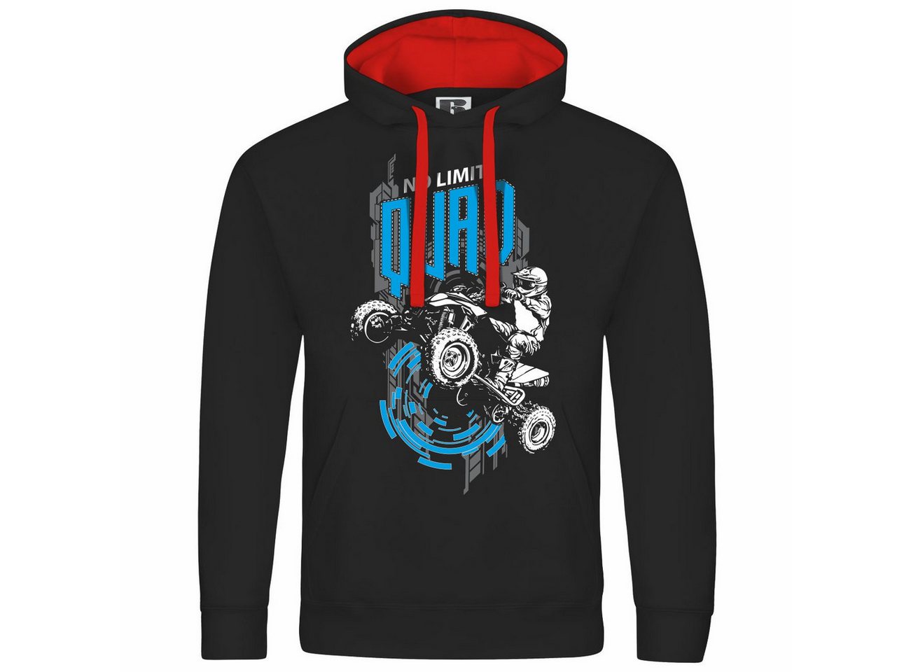 deinshirt Kapuzenpullover Herren Kapuzenpullover Quad no limit Mit Print Motiv, Grafik deinshirt Kapuzenpullover Herren Kapuzenpullover Quad no limit Mit Print Motiv, Grafik von deinshirt