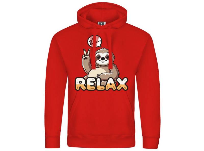 deinshirt Kapuzenpullover Herren Kapuzenpullover Relax Faultier Mit Print Motiv, Grafik von deinshirt