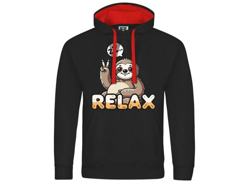 deinshirt Kapuzenpullover Herren Kapuzenpullover Relax Faultier Mit Print Motiv, Grafik von deinshirt
