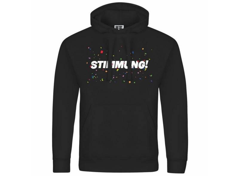 deinshirt Kapuzenpullover Herren Kapuzenpullover STIMMUNG Konfetti Mit Print Motiv, Grafik von deinshirt