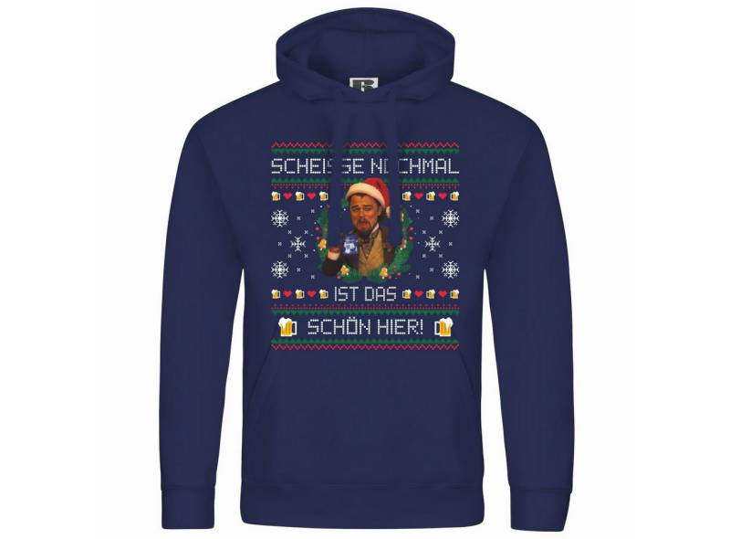 deinshirt Kapuzenpullover Herren Kapuzenpullover Scheiße nochmal ist das schön hier Mit Print Motiv, Grafik von deinshirt