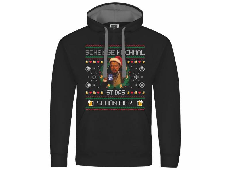 deinshirt Kapuzenpullover Herren Kapuzenpullover Scheiße nochmal ist das schön hier Mit Print Motiv, Grafik von deinshirt