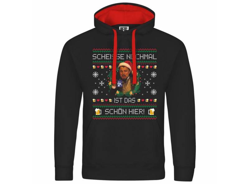 deinshirt Kapuzenpullover Herren Kapuzenpullover Scheiße nochmal ist das schön hier Mit Print Motiv, Grafik von deinshirt