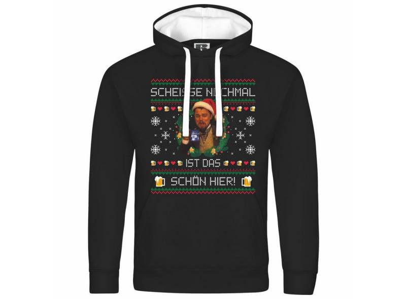 deinshirt Kapuzenpullover Herren Kapuzenpullover Scheiße nochmal ist das schön hier Mit Print Motiv, Grafik von deinshirt