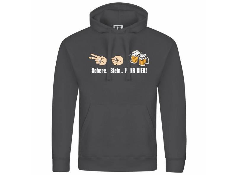 deinshirt Kapuzenpullover Herren Kapuzenpullover Schere Stein paar Bier Mit Print Motiv, Grafik von deinshirt