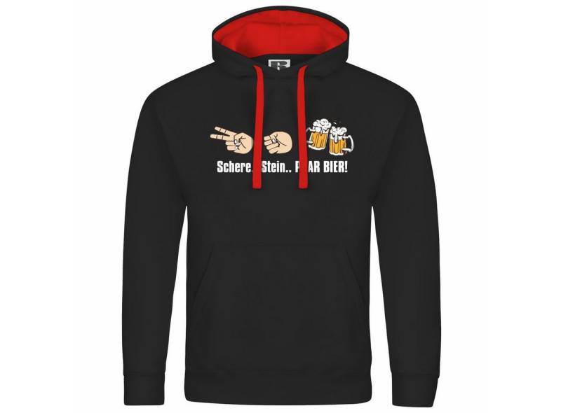 deinshirt Kapuzenpullover Herren Kapuzenpullover Schere Stein paar Bier Mit Print Motiv, Grafik deinshirt Kapuzenpullover Herren Kapuzenpullover Schere Stein paar Bier Mit Print Motiv, Grafik von deinshirt