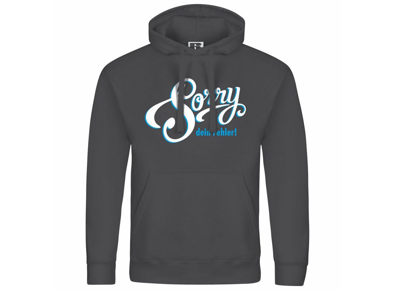 deinshirt Kapuzenpullover Herren Kapuzenpullover Sorry dein Fehler Mit Print Motiv, Grafik von deinshirt