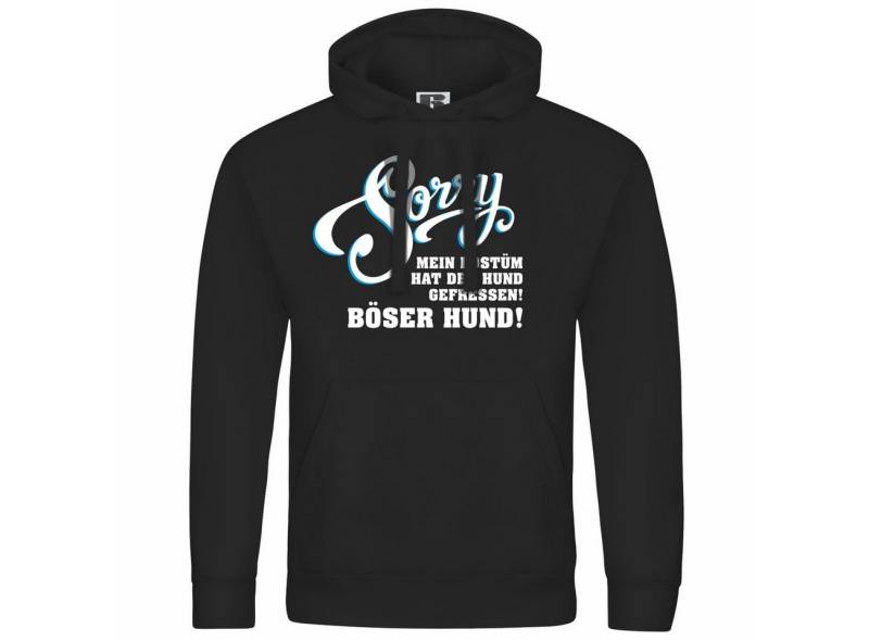 deinshirt Kapuzenpullover Herren Kapuzenpullover Sorry mein Kostüm hat der Hund gefressen Mit Print Motiv, Grafik von deinshirt